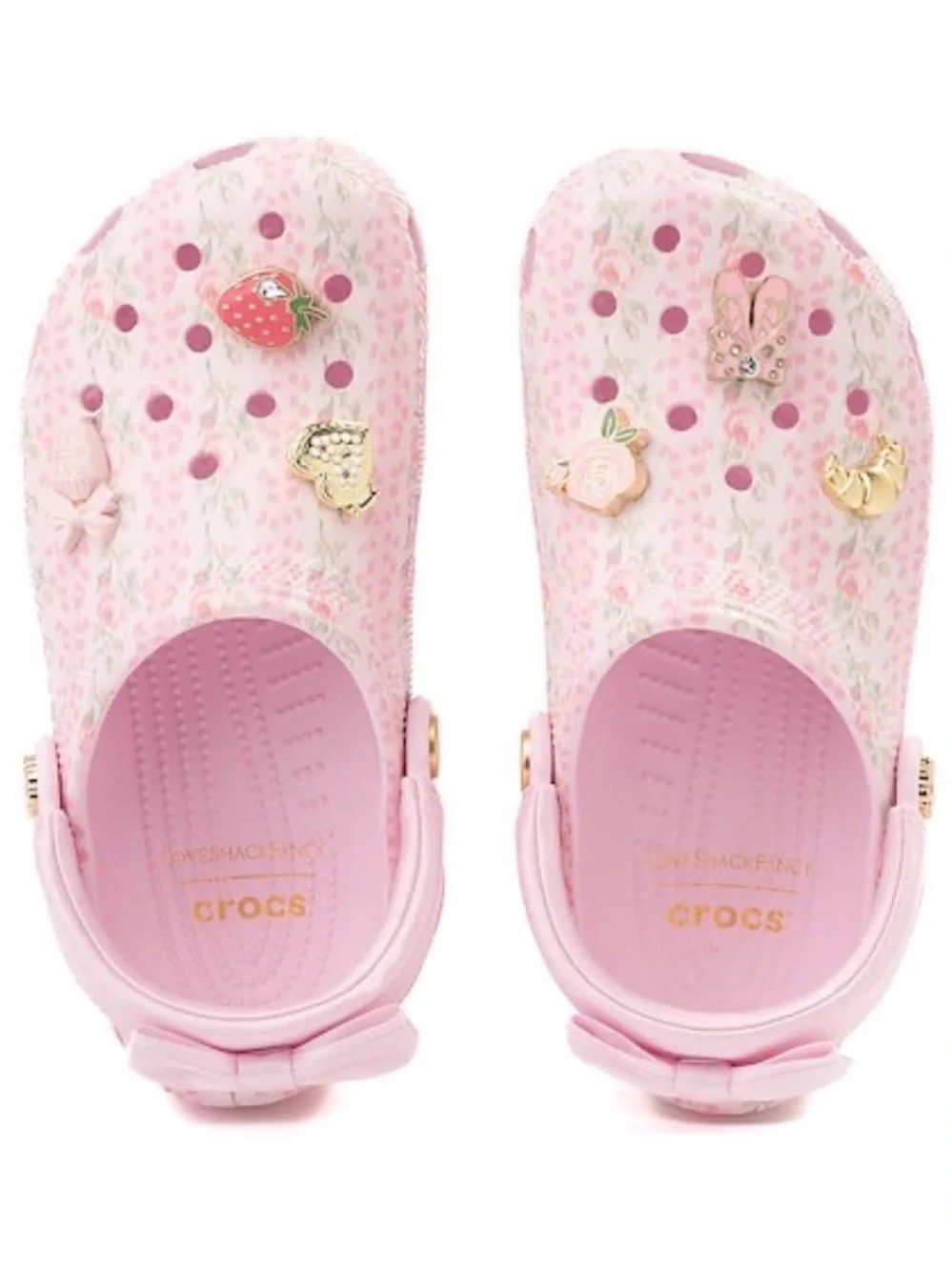 LoveShackFancy x Crocs Classic Clog - Little Kid - Pink Milk Size 11 NWT